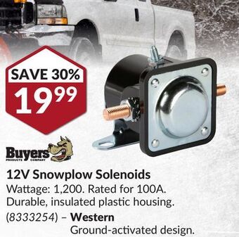 Princess Auto 12v snowplow solenoids offer