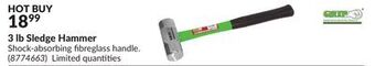 Princess Auto 3 lb sledge hammer offer
