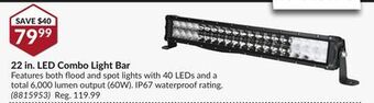Princess Auto 22 in. led combo light bar offer