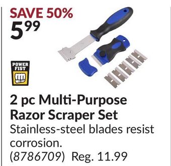 Princess Auto 2 pc multi-purpose razor scraper set offer