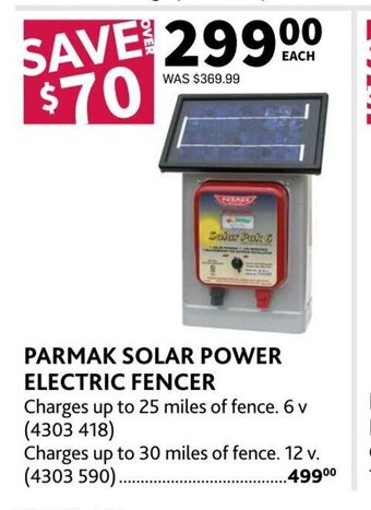 Co-op PARMAK SOLAR POWER ELECTRIC FENCER offer