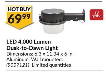 Princess Auto Led 4, 000 lumen dusk-to-dawn light offer