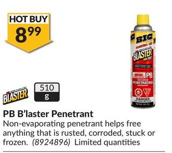 Princess Auto Pb b'laster penetrant offer