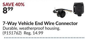 Princess Auto 7-way vehicle end wire connector offer