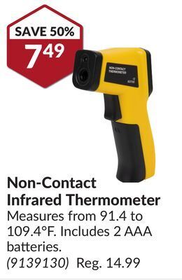 Princess Auto Non-contact infrared thermometer offer