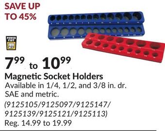 Princess Auto Magnetic socket holders offer