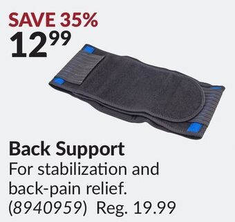Princess Auto Back support offer