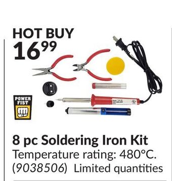 Princess Auto 8 pc soldering iron kit offer