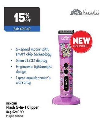 Ren’s Pets Depot Kenchii flash 5-in-1 clipper offer