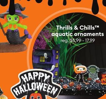 Petsmart Thrills & chills aquatic ornaments offer