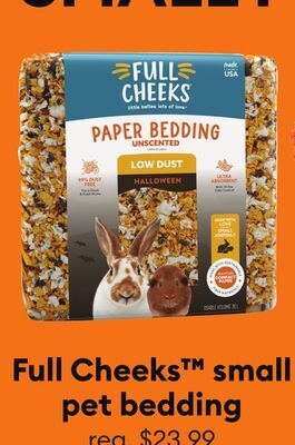 Petsmart Full cheeks small pet bedding offer