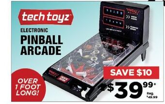 Showcase Tech toyz electronic pinball arcade offer