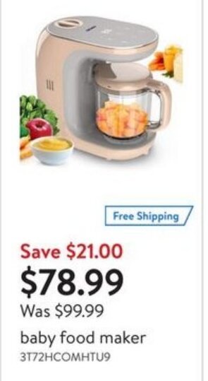 Walmart baby food maker offer
