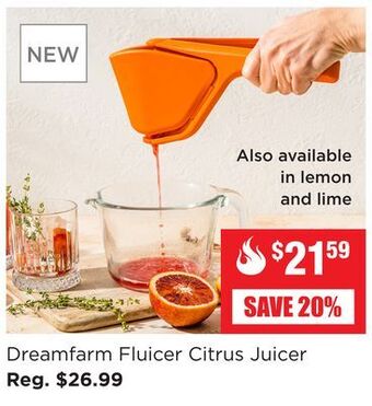 Kitchen Stuff Plus Dreamfarm fluicer citrus juicer offer