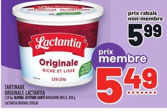 Metro Tartinade originale lactantia | lactantia original spread offer