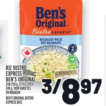 Metro Riz bistro express ben's original | ben's original bistro express rice offer