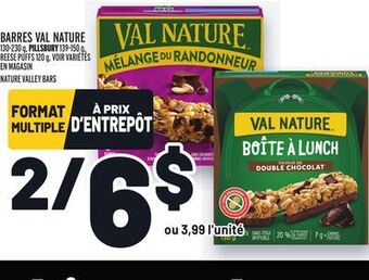 Metro Barres val nature | nature valley bars offer