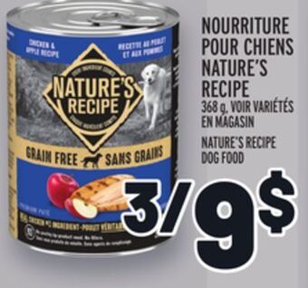 Metro Nourriture pour chiens nature's recipe | nature's recipe dog food offer