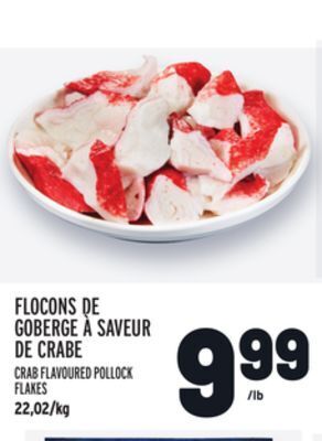 Metro Flocons de goberge à saveur de crabe | crab flavoured pollock flakes offer