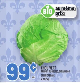 Metro Chou vert | green cabbage offer