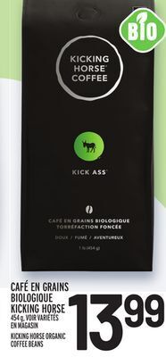 Metro Café en grains biologique kicking horse | kicking horse organic coffee beans offer