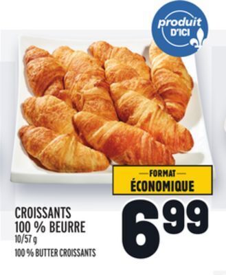 Metro Croissants 100% beurre | 100% butter croissants offer