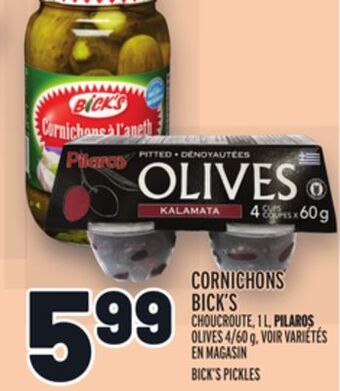 Metro Cornichons bick's | bick's pickles offer