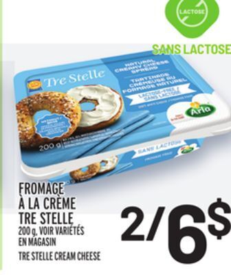 Metro Fromage à la crème tre stelle | tre stelle cream cheese offer