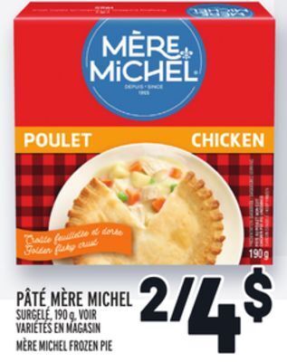 Metro Pâté mère michel | mère michel frozen pie offer