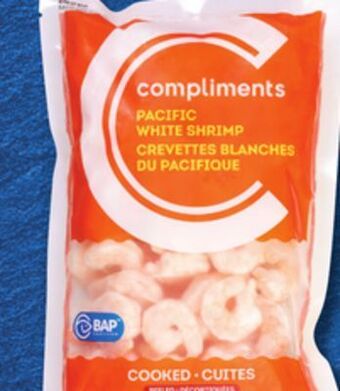 IGA Compliments frozen cooked shrimp offer