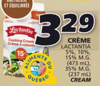 IGA Lactantia cream offer