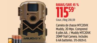 Canadian Tire Muddy mtc20vk 20mp trail camera offer