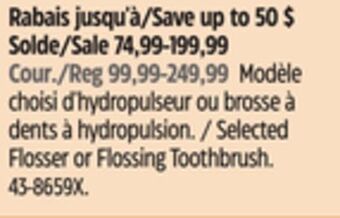 Waterpik selected flosser or flossing toothbrush