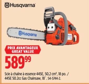 Canadian Tire Husqvarna 445e 50.2cc gas chainsaw, 18 offer