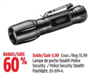 Canadian Tire Police security stealth flashlight offer