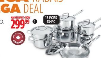 Canadian Tire Paderno canadian signature stainless-steel cookset offer