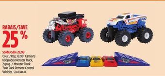 Canadian Tire Monster truck twin pack remote control vehicles offer