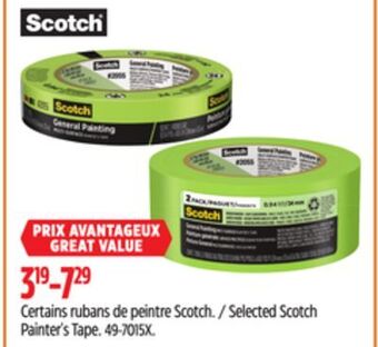 Canadian Tire Selected scotch painter's tape offer