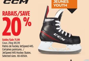 Canadian Tire Ccm jetspeed 445 hockey skates offer