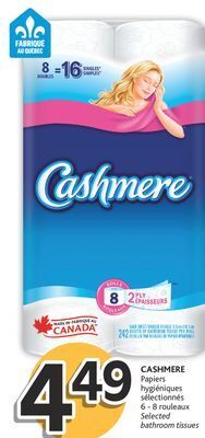 Brunet Cashmere papiers hygiéniques sélectionnés offer