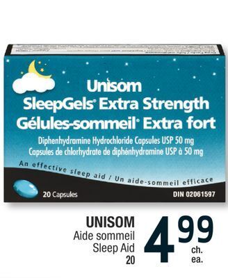 Jean Coutu Unisom sleep aid offer