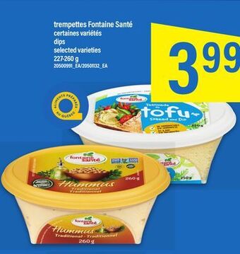 Maxi Trempettes fontaine santé, 227-260 g offer