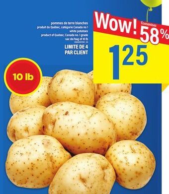 Maxi Pommes de terre blanches offer