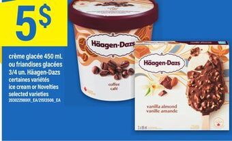 Maxi Crème glacée 450 ml ou friandises glacées 3/4 un. häagen-dazs offer