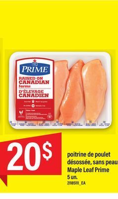 Maxi Poitrine de poulet désossée, sans peau offer