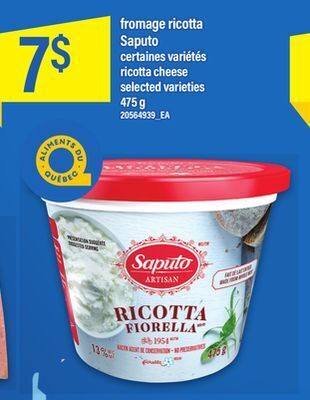Maxi Fromage ricotta saputo 475 g offer