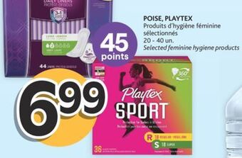 Brunet Poise, playtex produits d'hygiène féminine sélectionnés offer