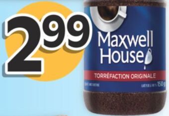 Brunet Maxwell house café instantané sélectionné offer