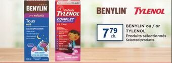 Brunet Benylin, tylenol produits sélectionnés offer
