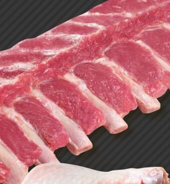 Marché Bonichoix Fresh pork back ribs offer